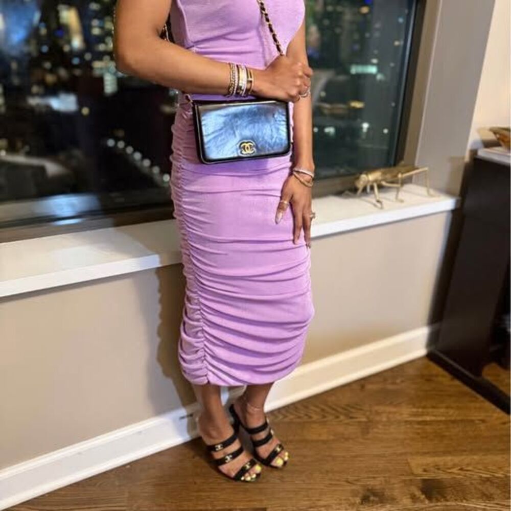 🖤👜 Chanel Flap bag Black CC Shoulder/ WOC Bag 24k gold hardware AUTHENTIC 😍 - Picture 6 of 11